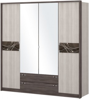 Шкаф 4-х дверный с зеркалом Шк69.2 МС Николь в Когалыме - kogalym.ok-mebel.com | фото
