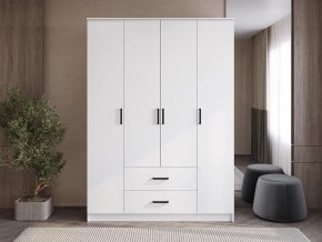 Шкаф 4-х створчатый Титан (белый) в Когалыме - kogalym.ok-mebel.com | фото