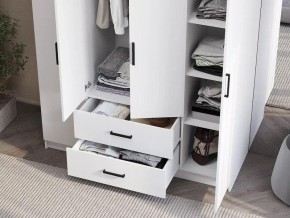 Шкаф 4-х створчатый Титан (белый) в Когалыме - kogalym.ok-mebel.com | фото 3