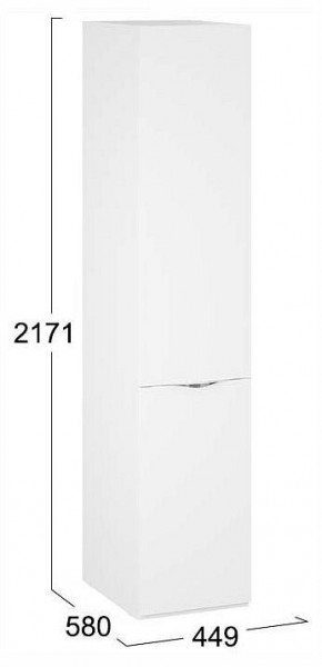 Шкаф для белья Глосс СМ-319.07.001 в Когалыме - kogalym.ok-mebel.com | фото 4