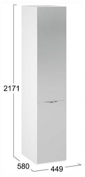 Шкаф для белья Глосс СМ-319.07.002 в Когалыме - kogalym.ok-mebel.com | фото 4