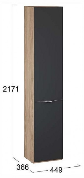 Шкаф для белья Глосс СМ-319.07.011 в Когалыме - kogalym.ok-mebel.com | фото 4