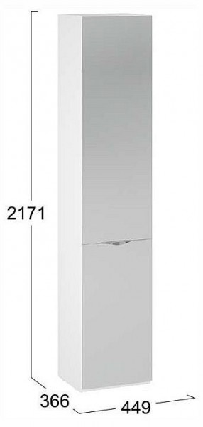 Шкаф для белья Глосс СМ-319.07.012 в Когалыме - kogalym.ok-mebel.com | фото 4