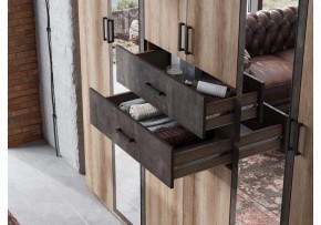 Шкаф для белья Паркинс в Когалыме - kogalym.ok-mebel.com | фото 5