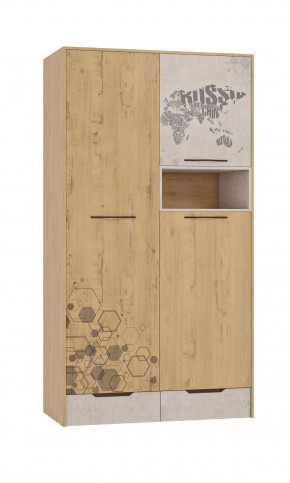 Шкаф для одежды 3 двери и 2 ящика Шк134.0 ДС Стэнфорд в Когалыме - kogalym.ok-mebel.com | фото