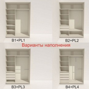 Шкаф-купе 1600 серии SOFT D1+D3+B2+PL1 (2 ящика+1штанга) профиль «Графит» в Когалыме - kogalym.ok-mebel.com | фото 5