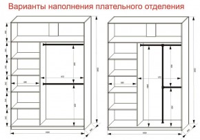 Шкаф-купе 1600 серии SOFT D6+D4+B2+PL2 (2 ящика+1штанга+1 полка) профиль «Капучино» в Когалыме - kogalym.ok-mebel.com | фото 9