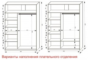 Шкаф-купе 1600 серии SOFT D8+D2+B2+PL4 (2 ящика+F обр.штанга) профиль «Графит» в Когалыме - kogalym.ok-mebel.com | фото 7