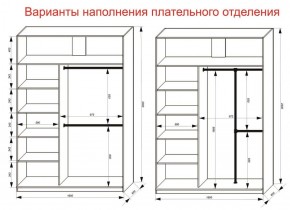 Шкаф-купе 1600 серии SOFT D8+D2+B2+PL4 (2 ящика+F обр.штанга) профиль «Графит» в Когалыме - kogalym.ok-mebel.com | фото 8