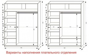 Шкаф-купе 1800 серии SOFT D6+D4+B2+PL2 (2 ящика+1штанга+1 полка) профиль «Капучино» в Когалыме - kogalym.ok-mebel.com | фото 8