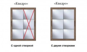 Шкаф-купе №19 Серия 3 Квадро (1500) Ясень Анкор светлый в Когалыме - kogalym.ok-mebel.com | фото 3