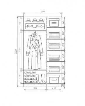 Шкаф-купе ХИТ 22-4-12-88 (420) в Когалыме - kogalym.ok-mebel.com | фото 5