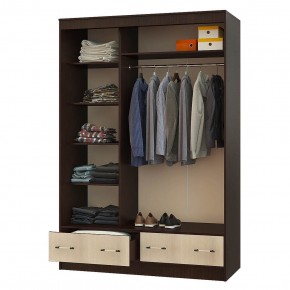 Шкаф-купе Модерн-2 1,5 м (венге/лоредо) в Когалыме - kogalym.ok-mebel.com | фото 2