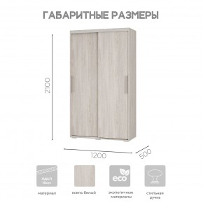 Шкаф-купе ШКК-11 (ясень белый) в Когалыме - kogalym.ok-mebel.com | фото 7