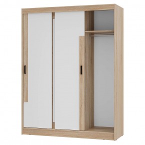 Шкаф-купе Смарт ШКК-06 (дуб сонома/белый) в Когалыме - kogalym.ok-mebel.com | фото 4