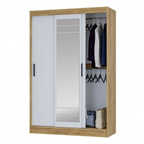 Шкаф-купе Тео ШКК-02 (крафт/белый) в Когалыме - kogalym.ok-mebel.com | фото 3