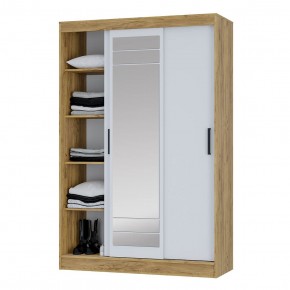 Шкаф-купе Тео ШКК-02 (крафт/белый) в Когалыме - kogalym.ok-mebel.com | фото 4