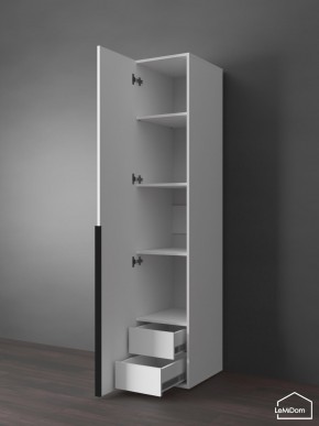Шкаф Linnea MHR-1-3 2050х400х510 (Белый-М 11.1.2) в Когалыме - kogalym.ok-mebel.com | фото 6