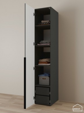 Шкаф Linnea MHR-1-4 2050х400х510 (Графит-М 11.1.25) в Когалыме - kogalym.ok-mebel.com | фото 5