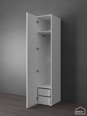 Шкаф Linnea MHR-1PO-3 2050х400х510 (Белый-М 11.1.1) в Когалыме - kogalym.ok-mebel.com | фото 4