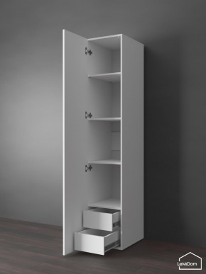 Шкаф Linnea MHR-1PO-4 2050х400х510 (Белый-М 11.1.1) в Когалыме - kogalym.ok-mebel.com | фото 4
