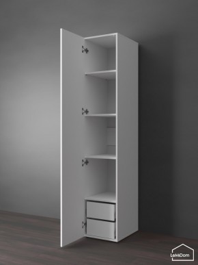 Шкаф Linnea MHR-1PO-4 2050х400х510 (Белый-М 11.1.1) в Когалыме - kogalym.ok-mebel.com | фото 5
