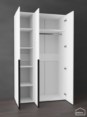 Шкаф Linnea MHR-3-1 2050х1200х510 (Белый-М 11.1.2) в Когалыме - kogalym.ok-mebel.com | фото 4