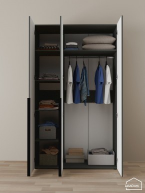 Шкаф Linnea MHR-3-1 2050х1200х510 (Графит-М 11.1.25) в Когалыме - kogalym.ok-mebel.com | фото 4