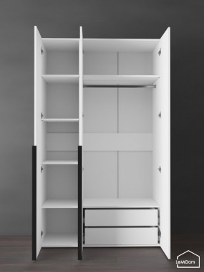 Шкаф Linnea MHR-3-2 2050х1200х510 (Белый-М 11.1.2) в Когалыме - kogalym.ok-mebel.com | фото 5
