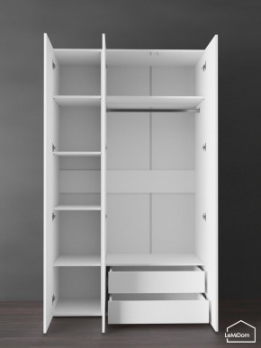Шкаф Linnea MHR-3PO-2 2050х1200х510 (Белый-М 11.1.1) в Когалыме - kogalym.ok-mebel.com | фото 5