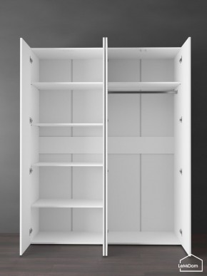 Шкаф Linnea MHR-4PO-1 2050х1600х510 (Белый-М 11.1.1) в Когалыме - kogalym.ok-mebel.com | фото 4