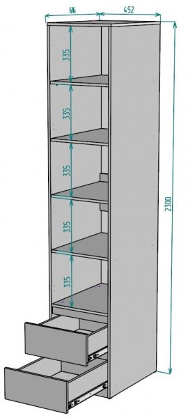 Шкаф Мальта H168 в Когалыме - kogalym.ok-mebel.com | фото 2