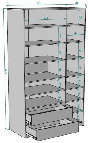 Шкаф Мальта H219 в Когалыме - kogalym.ok-mebel.com | фото 2