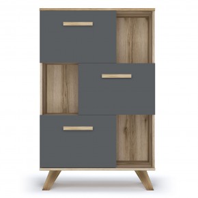 Шкаф низкий с нишами Вега Скандинавия в Когалыме - kogalym.ok-mebel.com | фото 7