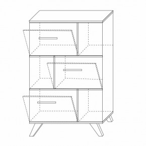 Шкаф низкий с нишами Вега Скандинавия в Когалыме - kogalym.ok-mebel.com | фото 8
