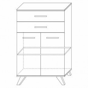 Шкаф низкий Вега Скандинавия в Когалыме - kogalym.ok-mebel.com | фото 7