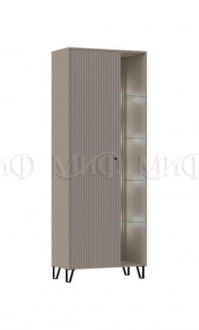 ОЛИВИЯ Шкаф (Глиняный серый/Шарли Мокко) в Когалыме - kogalym.ok-mebel.com | фото