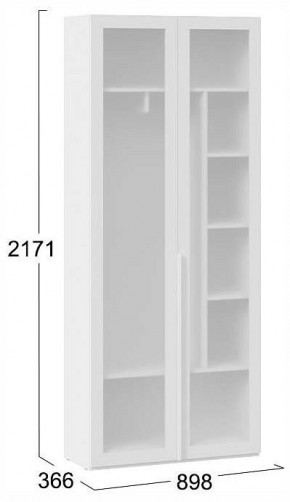Шкаф платяной Порто СМ-393.07.226 в Когалыме - kogalym.ok-mebel.com | фото 4