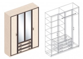 НАОМИ Шкаф 4-х створчатый в Когалыме - kogalym.ok-mebel.com | фото 3
