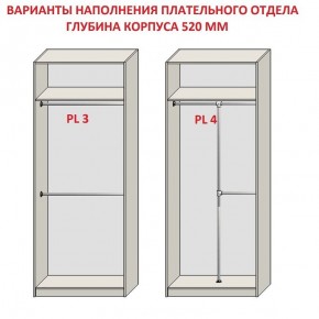 Шкаф распашной серия «ЗЕВС» (PL3/С1/PL2) Серый камень/Небраска натуральный в Когалыме - kogalym.ok-mebel.com | фото 10