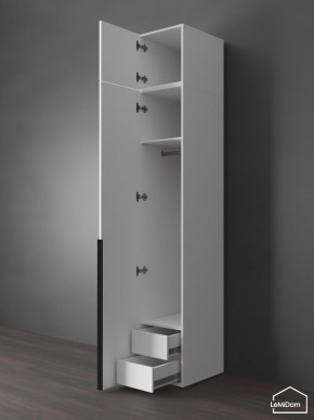 Шкаф с антресолью Linnea MHR-1A-3 2450х400х510 (Белый-М 11.1.2) в Когалыме - kogalym.ok-mebel.com | фото 6