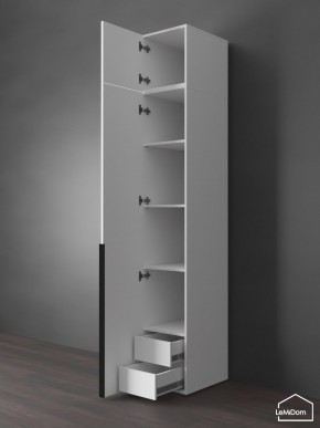 Шкаф с антресолью Linnea MHR-1A-4 2450х400х510 (Белый-М 11.1.2) в Когалыме - kogalym.ok-mebel.com | фото 5