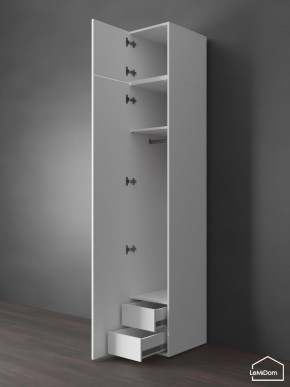 Шкаф с антресолью Linnea MHR-1POA-3 2450х400х510 (Белый-М 11.1.2) в Когалыме - kogalym.ok-mebel.com | фото 6