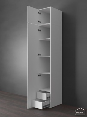 Шкаф с антресолью Linnea MHR-1POA-4 2450х400х510 (Белый-М 11.1.2) в Когалыме - kogalym.ok-mebel.com | фото 5