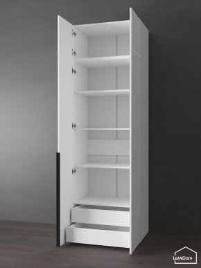 Шкаф с антресолью Linnea MHR-2A-4 2450х800х510 (Белый-М 11.1.2) в Когалыме - kogalym.ok-mebel.com | фото 5