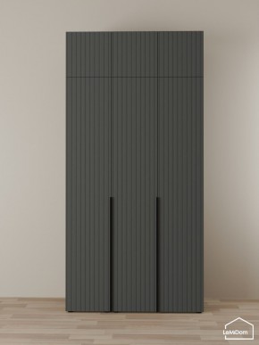 Шкаф с антресолью Linnea MHR-3A-1 2450х1200х510 (Графит-М 11.1.25) в Когалыме - kogalym.ok-mebel.com | фото