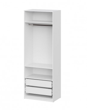 Шкаф ШК-5 + 2 полки + ящики (800) Белый текстурный в Когалыме - kogalym.ok-mebel.com | фото 3