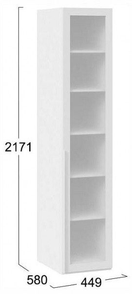 Шкаф-витрина Порто СМ-393.07.008 в Когалыме - kogalym.ok-mebel.com | фото 3