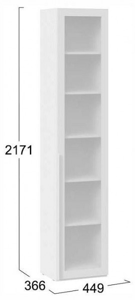 Шкаф-витрина Порто СМ-393.07.213 в Когалыме - kogalym.ok-mebel.com | фото 4