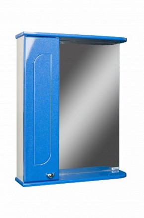 Шкаф-зеркало Радуга Синий металлик 55 левый АЙСБЕРГ (DA1129HZR) в Когалыме - kogalym.ok-mebel.com | фото